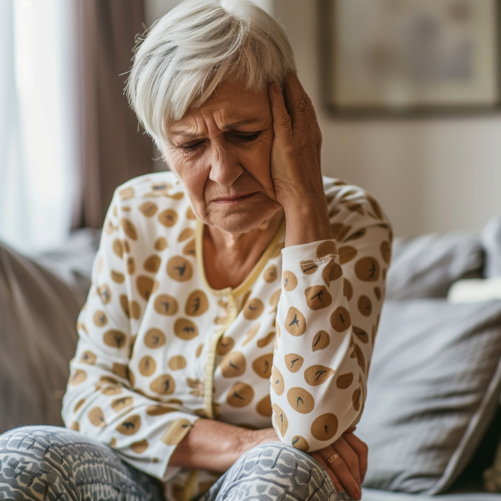 Woman who is stressed